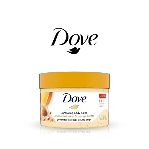Dove Body Polish Crushed Almond & Mango Butter Scrub - 298g