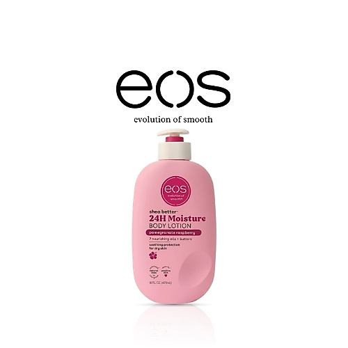 إيفولوشن أوف سموث (EOS) - لوشن للجسم برائحة الرمان والتوت يدوم 24 ساعة، 473 مل