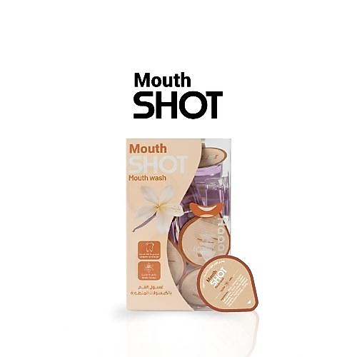Mouth Shot Mouthwash Capsules Vanilla Flavor – 20 Capsules × 15 ml