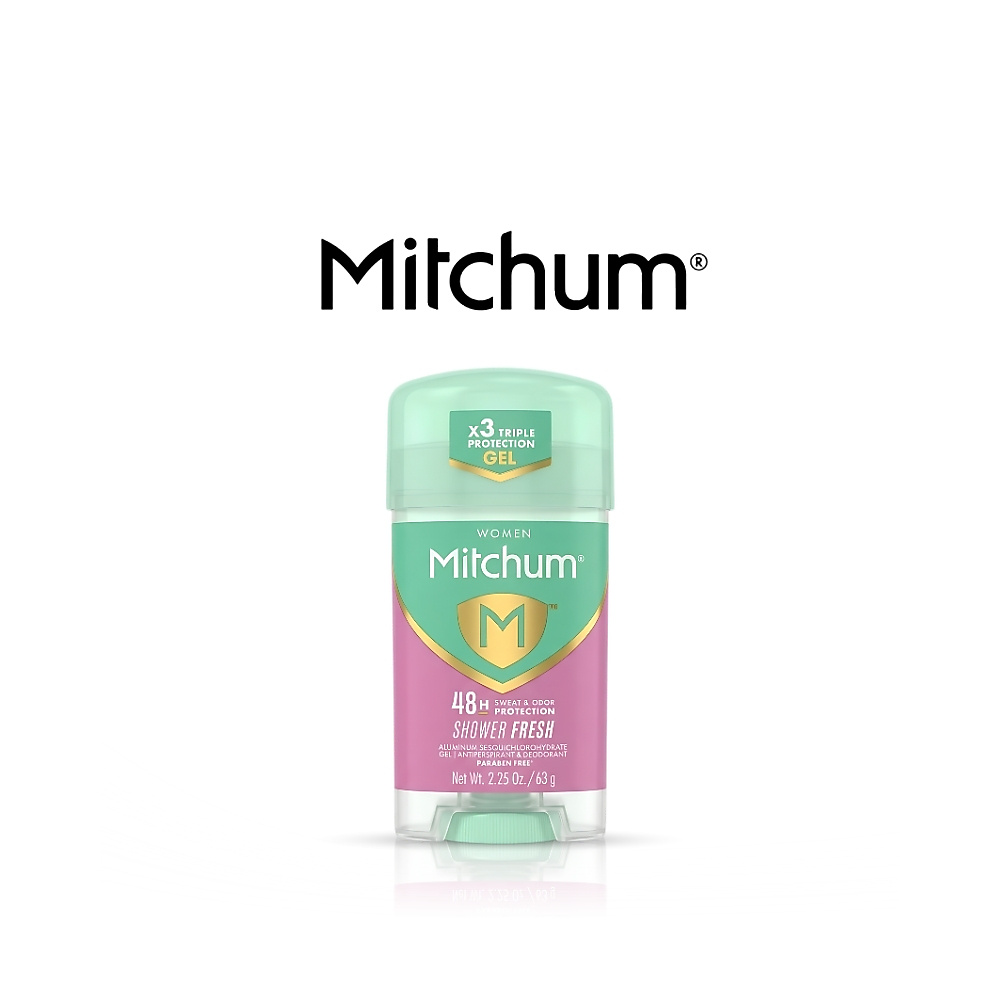 Mitchum Women’s Triple Odor Protection Antiperspirant & Deodorant Gel, Shower Fresh, 63g