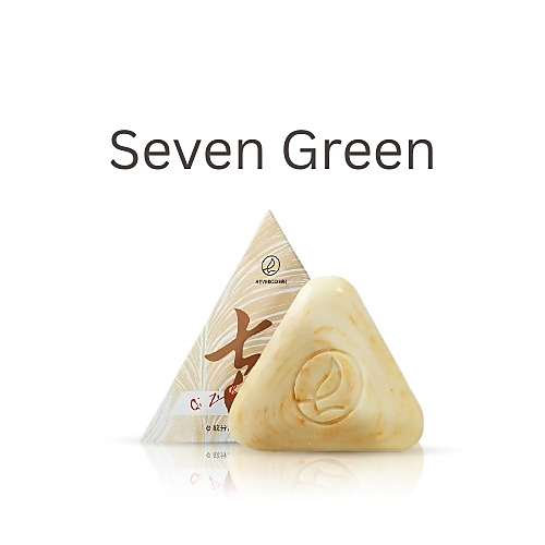 Seven Green Herbal Cleansing and Brightening Soap for Face and Body, 120g