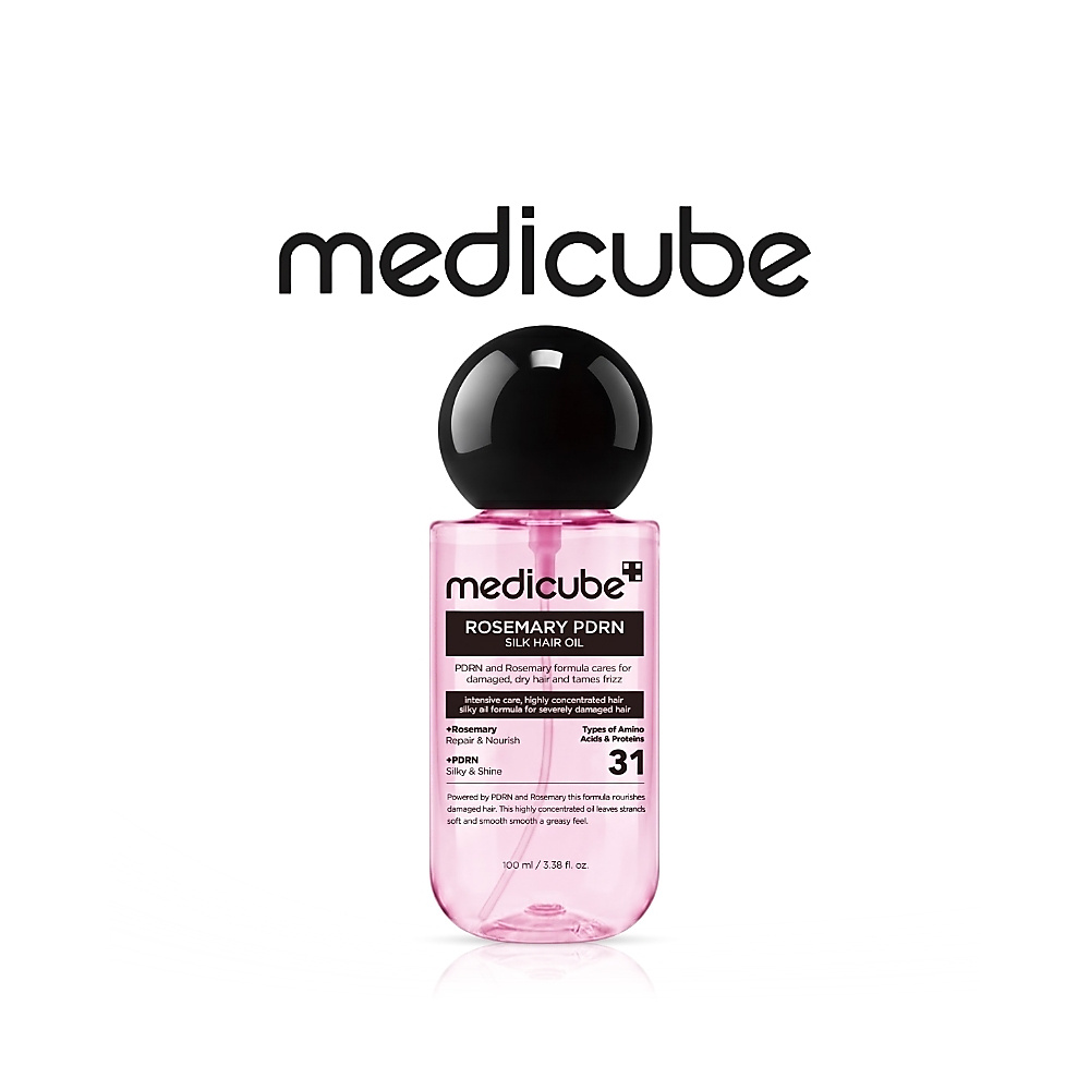 Medicube Rosemary PDRN Silk Hair Oil 100ml – Anti-Frizz