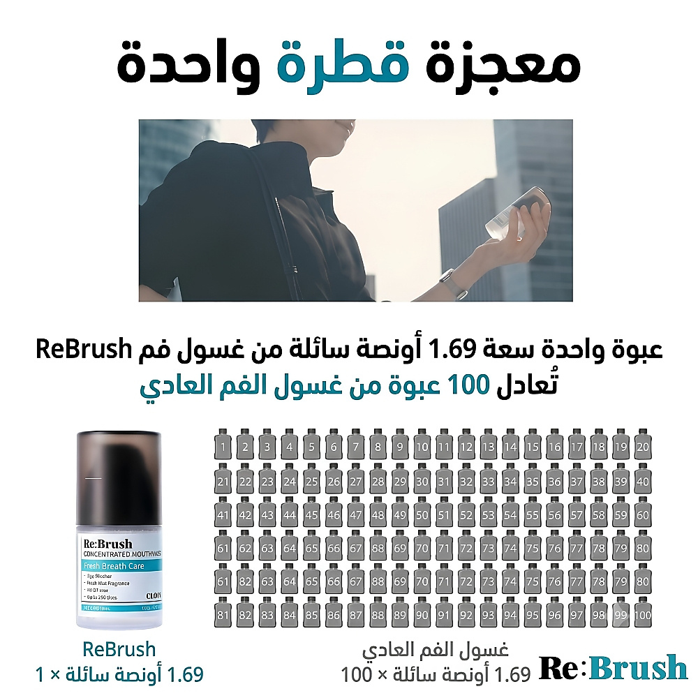 غسول الفم المركز بالقرنفل من ري براش، 20 مل