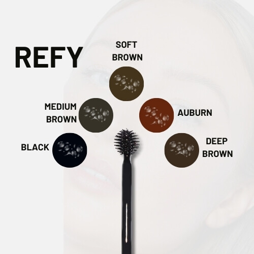 صبغة الحاجب جل تلوين الحواجب ذو أساس مائي وغير دائم متوسط  بني