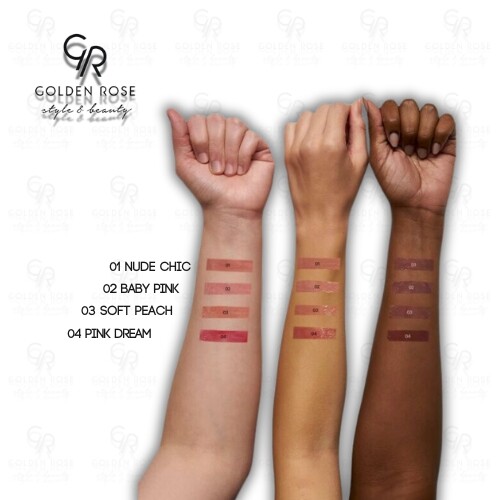 ملمع شفاه ميس بيوتي جلو شاين ثلاثي الأبعاد - 01 نود شيك - ملمع شفاه مكثف