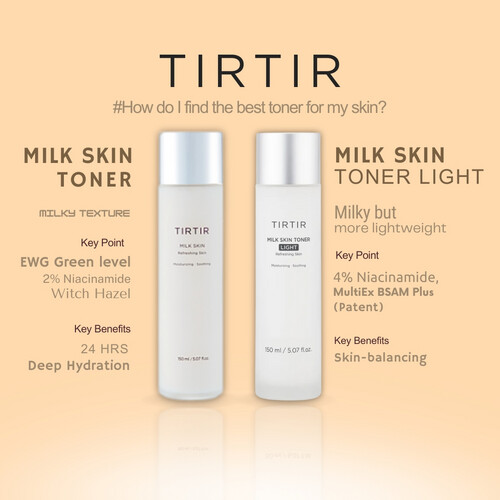 تونر الحليب للبشرة الخفيفة