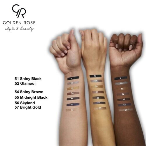 قلم تلوين ظلال عيون لامع مقاوم للماء 52 جلامور - قلم ظلال العيون اللامع