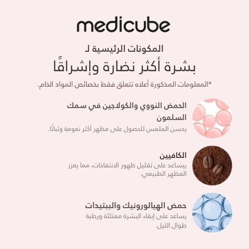 قناع الكافيين الليلي الوردي من PDRN، 75 مل