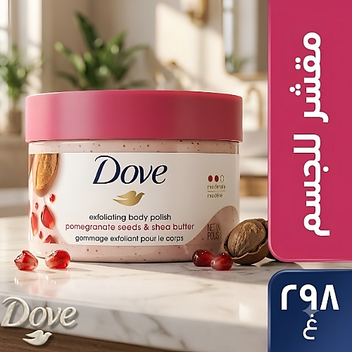 Dove Body Polish Pomegranate Seeds & Shea Butter Scrub - 298g