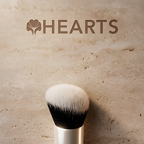 Hearts Complexion Makeup Brush -B003