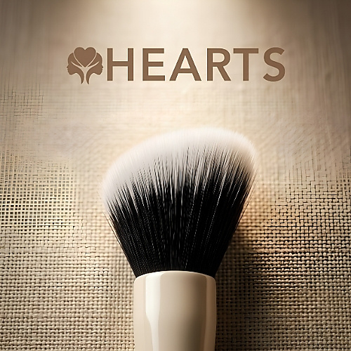 Hearts Dual Makeup Brush -B002