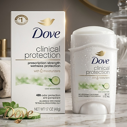 Dove Clinical Protection Anti-Perspirant Deodorant, Cool Essentials 48g