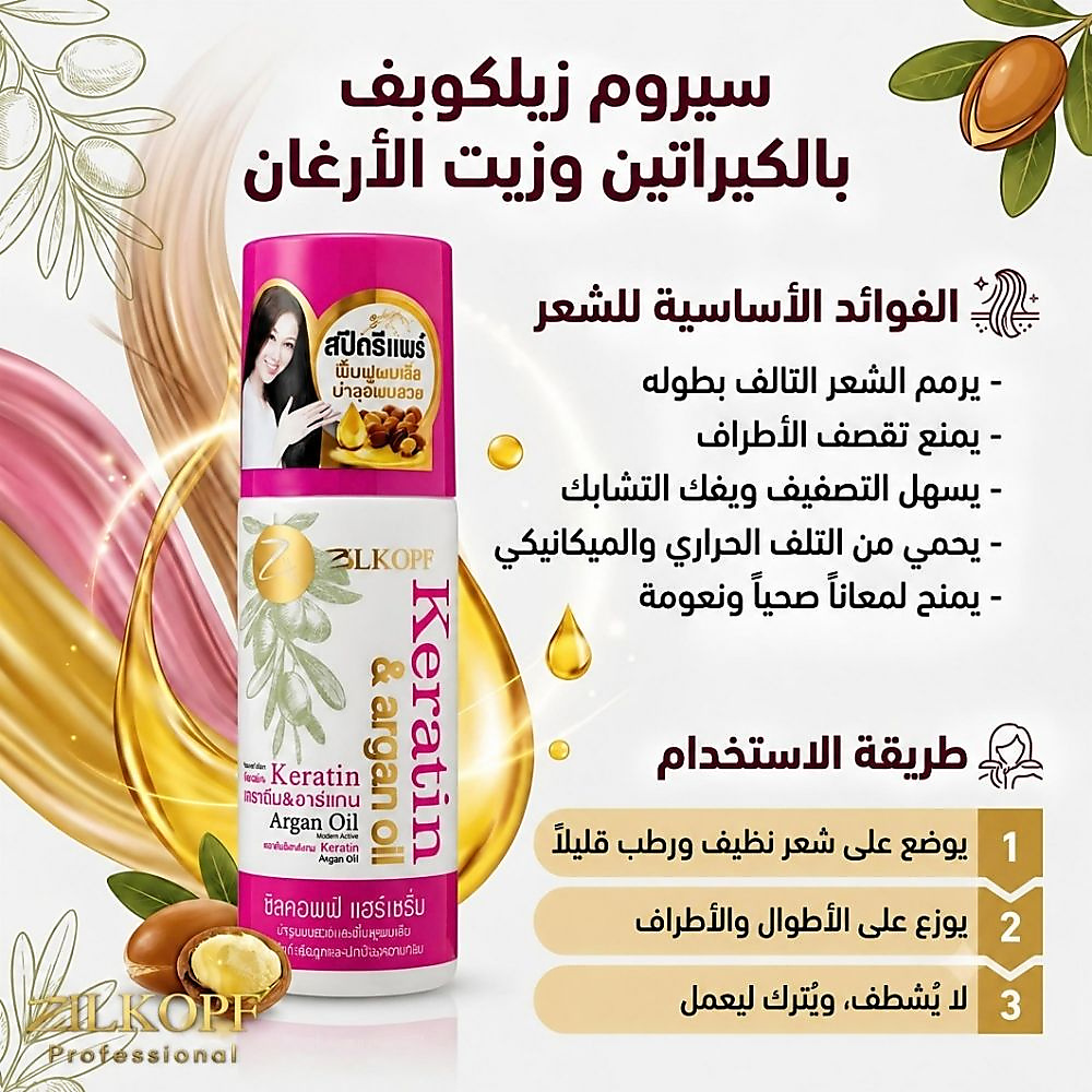 ZK AILKOPF KERATIN & ARGAN OIL 250ml