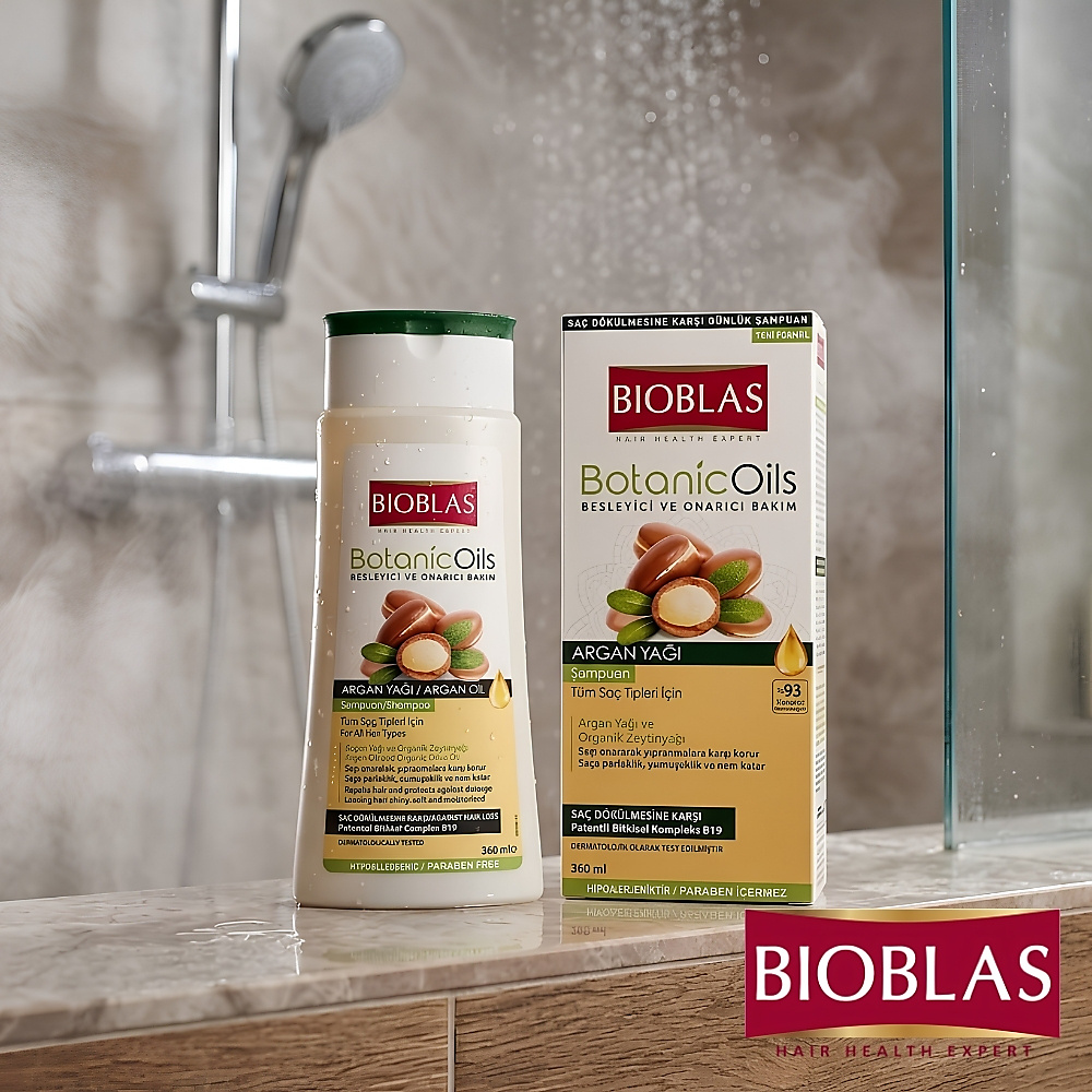 Anti Hair-Loss Prevention Shampoo - Argan and Olive Oil 360 ml