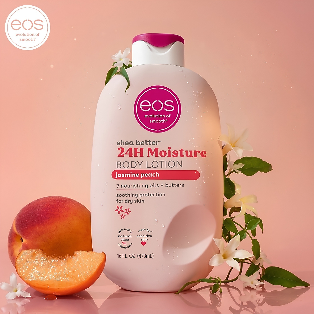 EVOLUTION OF SMOOTH (EOS)- JASMINE PEACH 24HRS BODY LOTION 473ML