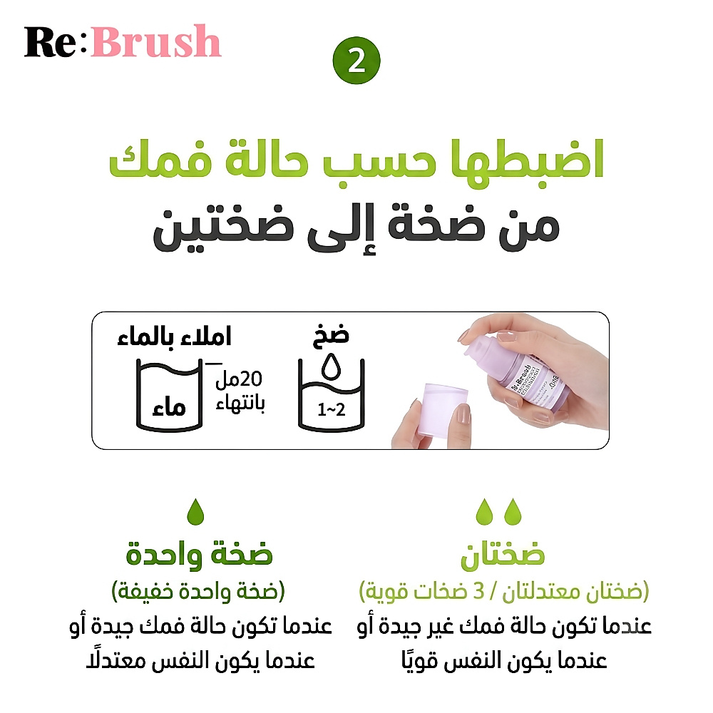 غسول الفم المركز بنكهة الخوخ من ريبراش، 20 مل