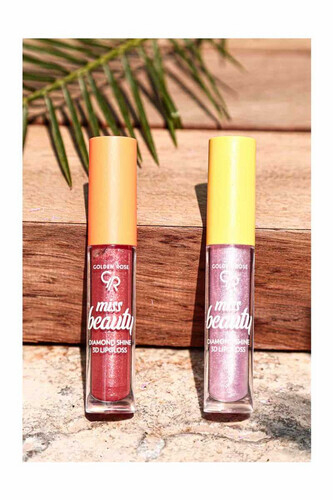 ملمع شفاه ميس بيوتي دايموند شاين ثلاثي الأبعاد - 03 صن كيسد - ملمع شفاه لامع