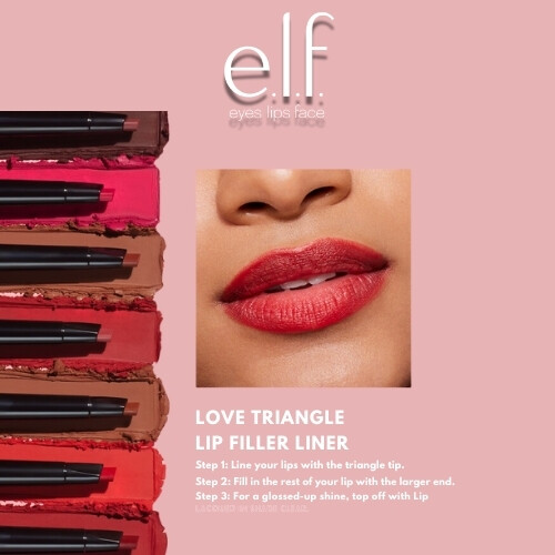 قلم تحديد شفاه مثلث الحب بلون البرقوق