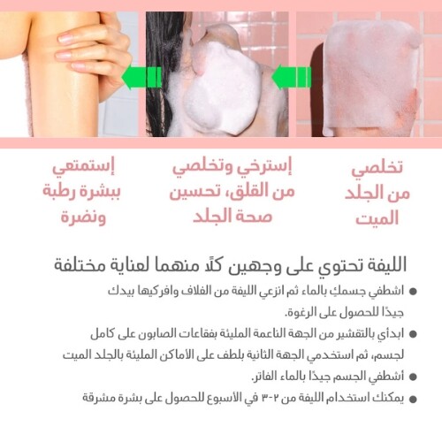 وسادة تقشير الجسم للعناية بالبشرة إصلاح مشاكل البشرة (قطعة واحدة)