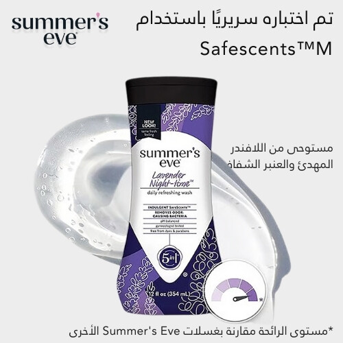 غسول التنظيف الليلي برائحة اللافندر من سمرز إيف للبشرة الحساسة - 354 مل