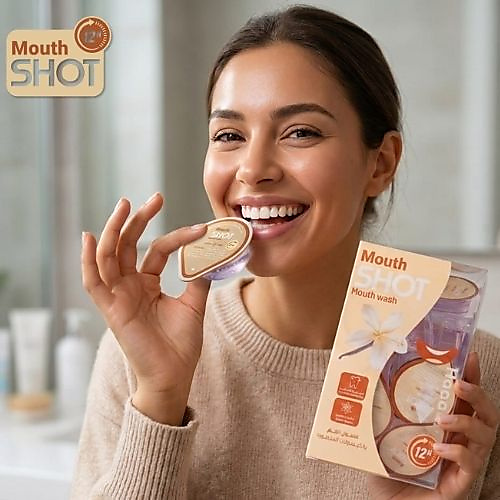 Mouth Shot Mouthwash Capsules Vanilla Flavor – 20 Capsules × 15 ml
