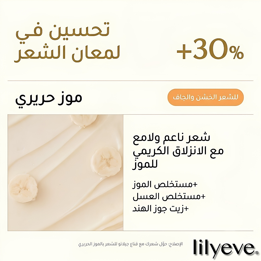 الإصلاح مجموعة تيرن جيلاتو للشعر - الموز الحريري - 200 مل