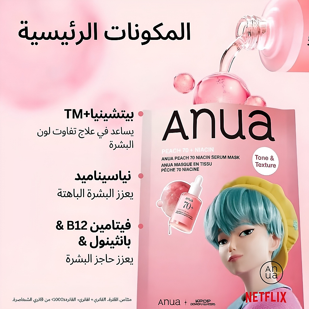 قناع سيروم النياسين للوجه (قطعة واحدة)