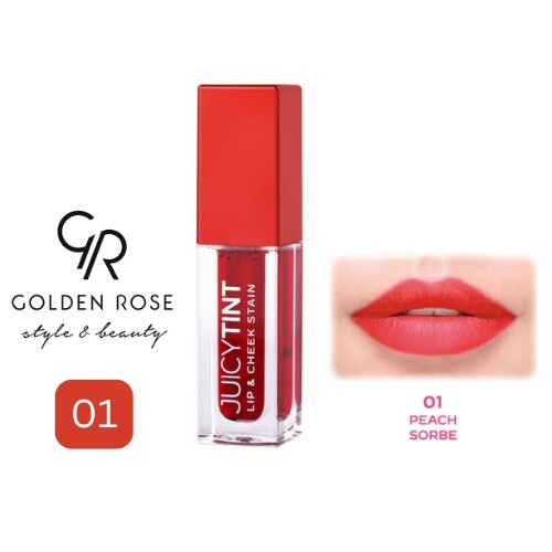 ملمع الشفاه والخدود جوسي تينت - 01 بيتش سوربيت - أحمر الشفاه السائل وأحمر الخدود