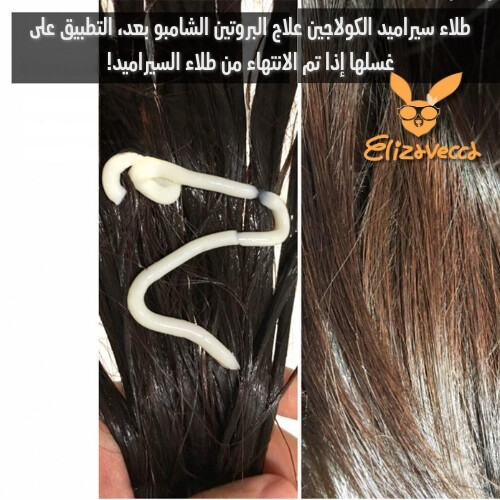 معالجة البروتين بطبقة من السيراميد والكولاجين الحليبي