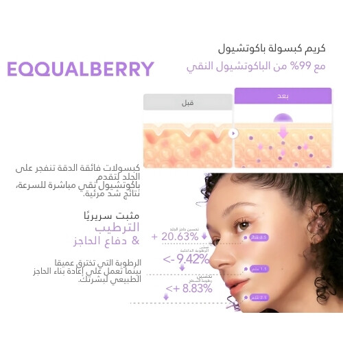 كريم كبسولة باكوتشيول الممتلئ