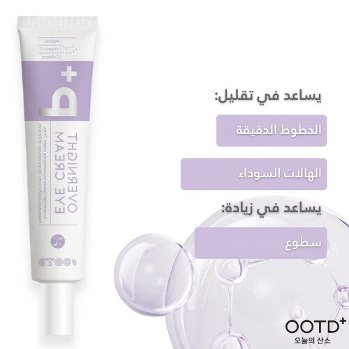 كريم العين الليلي مساءً