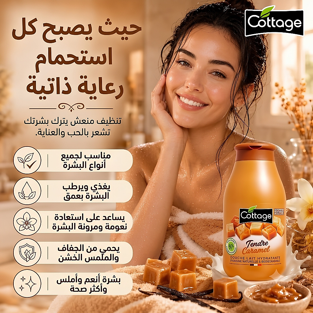حليب استحمام مرطب من