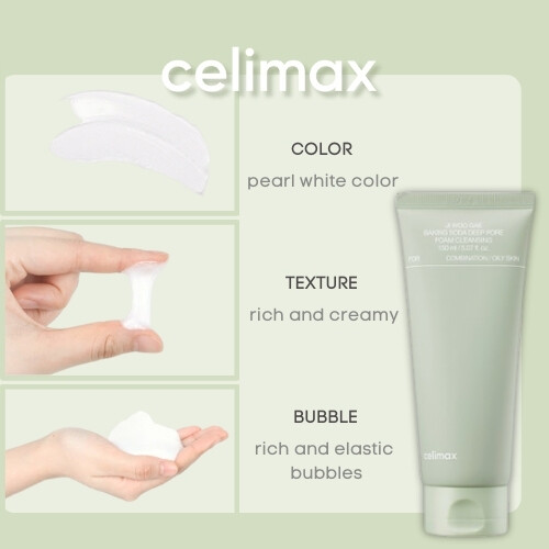 سيليماكس صودا الخبز المنظف برغوة صودا الخبز المنظفة للمسام العميقة 150مل