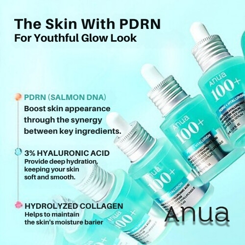 كبسولات حمض الهيالورونيك PDRN 100 سيروم 30 مل