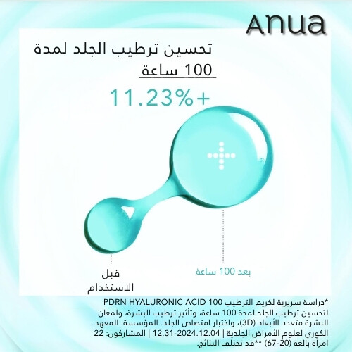 كريم مرطب بحمض الهيالورونيك 100 من PDRN، 60 مل