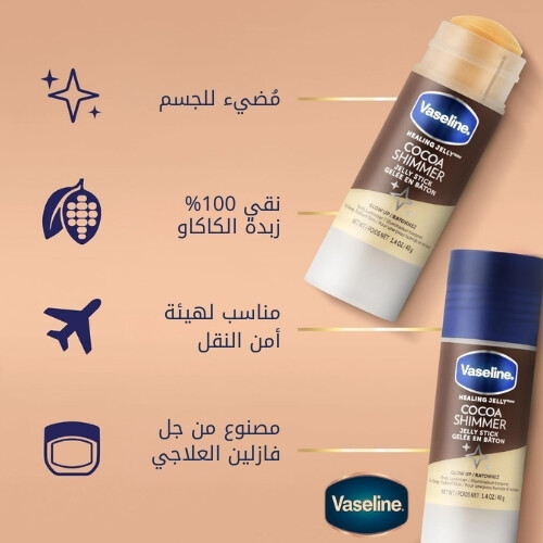 ستك مرطب غير دهني بنكهة الكاكاو اللامعة لبشرة متألقة 40 غرام