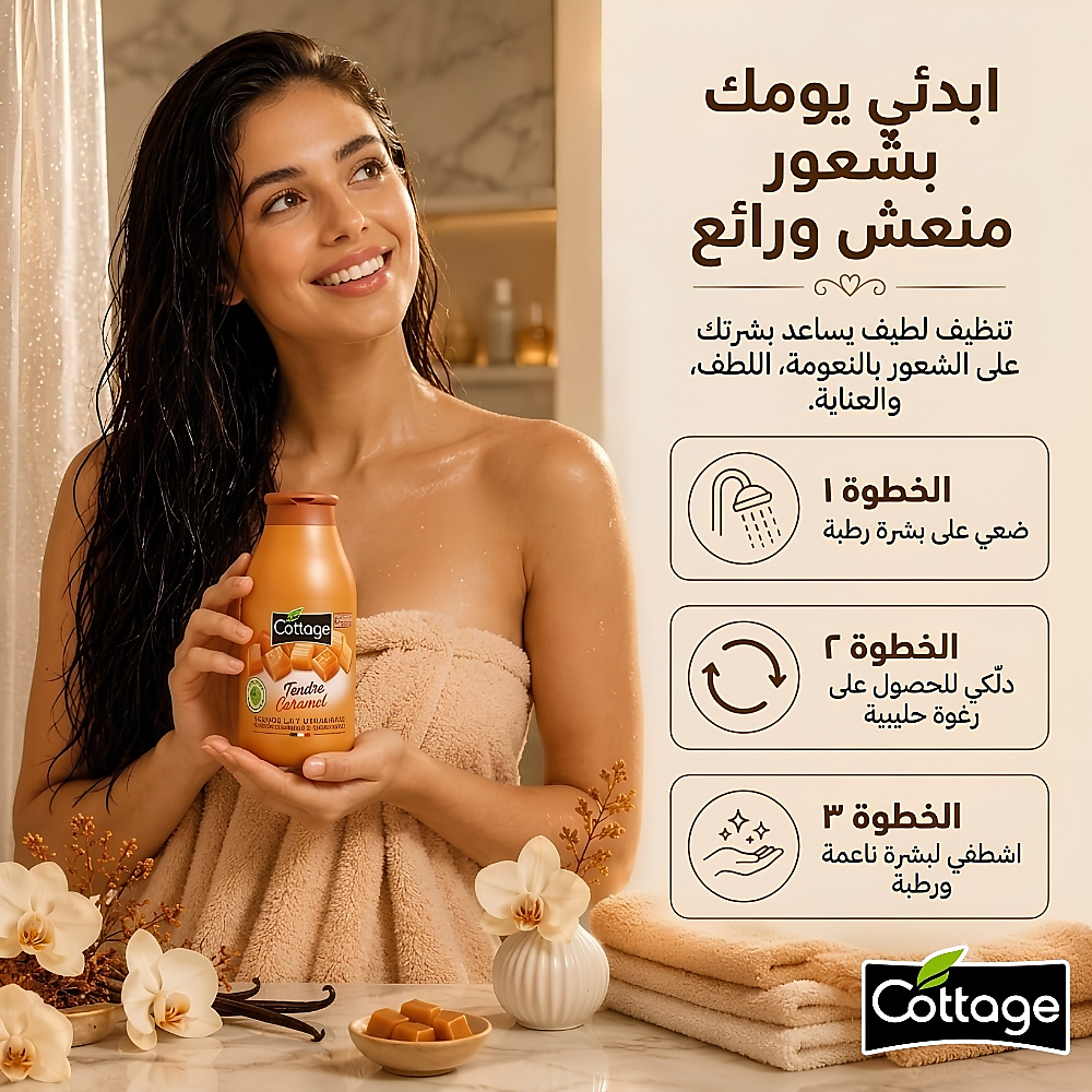 حليب استحمام مرطب من