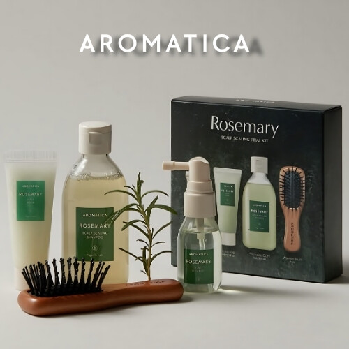 مجموعة تجربة تنظيف فروة الرأس بالروزماري حجم صغير