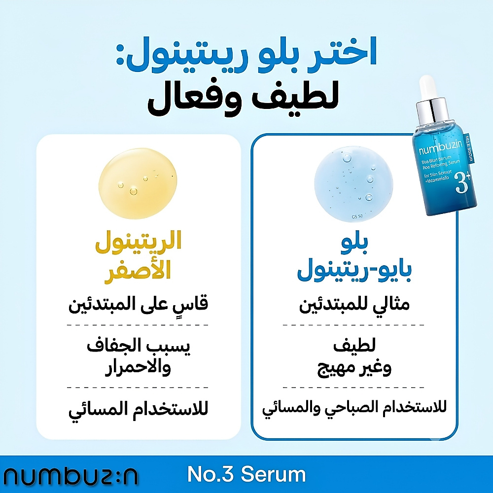 سيروم رقم 3 الأزرق لتنقية المسام بالبيو-ريتينول 30 مل
