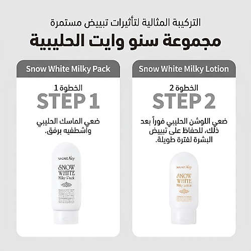 عبوة سنو وايت ميلكي 200 غرام