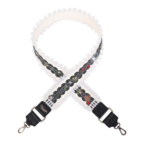 THE CATS RUFFLE WIDE SHOULDER STRAP