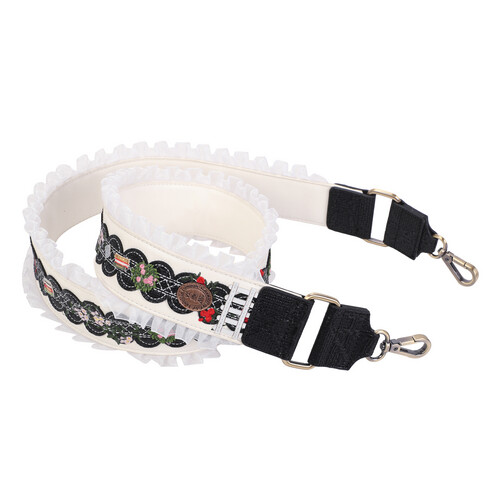 THE CATS RUFFLE WIDE SHOULDER STRAP