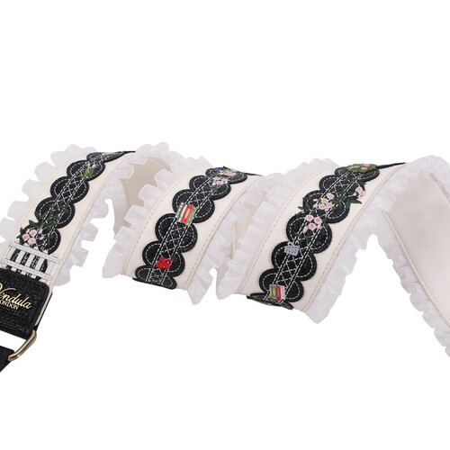 THE CATS RUFFLE WIDE SHOULDER STRAP