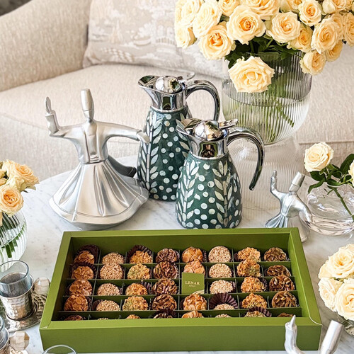 mix nuts ,  half fatyer eggplant pizza and waraq enab