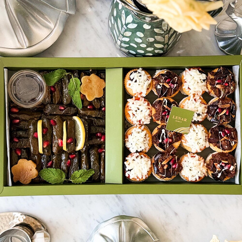 half fatyer eggplant pizza half waraq enab