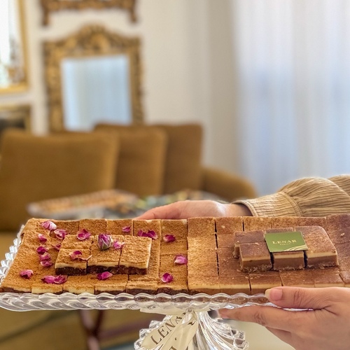 rectangle cristal tray nescafe choclate sweet