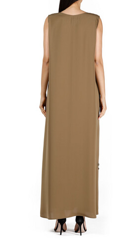 Louzan inner abaya blue camel