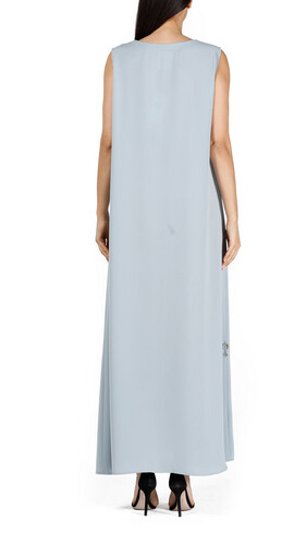Louzan inner abaya sky blue sada
