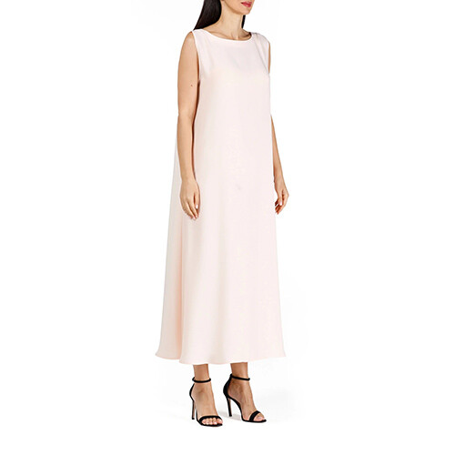 عباية داخلية لون خوخي سادة