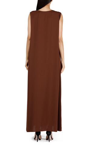 Louzan inner abaya brown sada